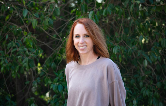 portrait of woman with red hair