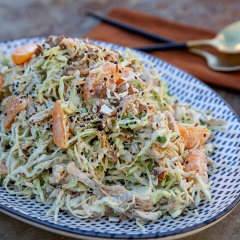 Chicken-Cabbage Salad with Satsuma Mandarins and Sesame Dressing