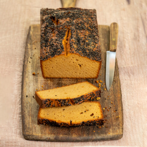 Lemon-Black Sesame Loaf Cake