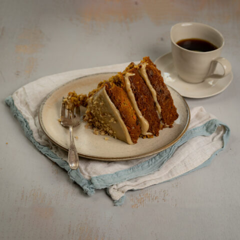 Nantes Carrot Cake with Cashew Butter Frosting