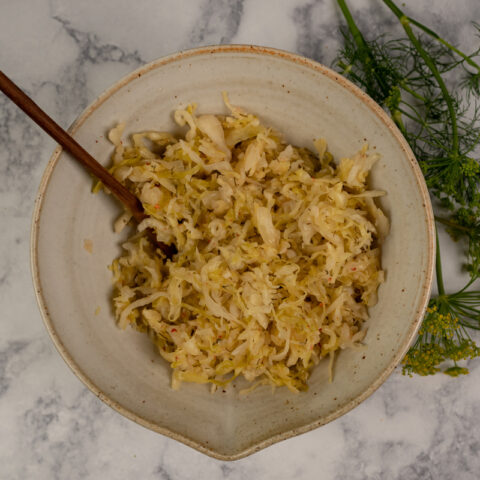 Garlic-Dill Sauerkraut