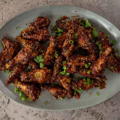 Strawberry-Balsamic Glazed Chicken Wings