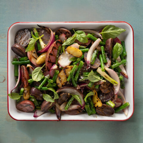 Charred Potato, Onion, & Green Bean Salad