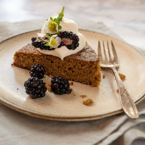 Ginger and Black Pepper Cauliflower Cake