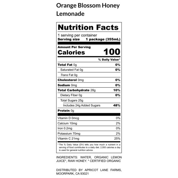 Orange Blossom Honey Lemonade (12 pack) - Image 6